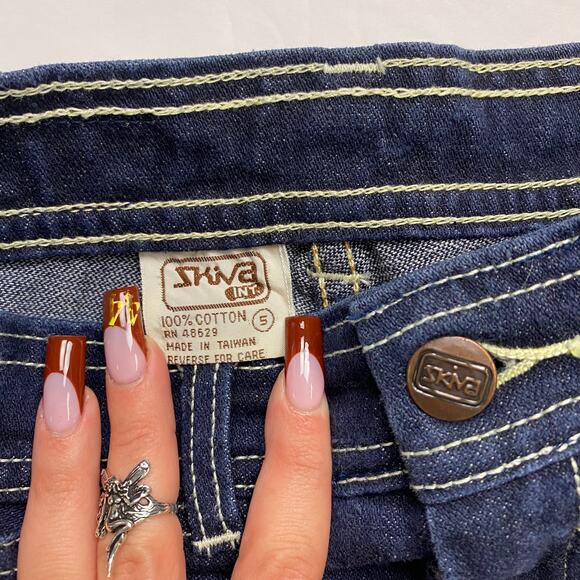Vintage 80s Skiva dark wash high rise jeans - Picture 3 of 4